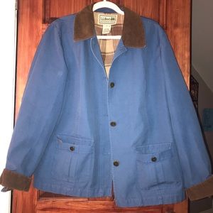 LL bean blue coat